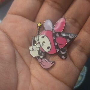 My Melody Pink Witch Enamel Pin  Sanrio